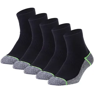 Kodal Kupfer-Infused Quarter Socks Verbessern die Fußgesundheit, Geruchskontrolle & Langanhaltender Komfort 4/5 Paar - 44-48