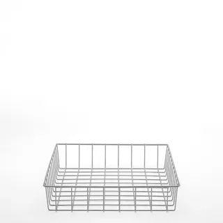 stauraum Drahtkorb Aufbewahrungskorb Metallkorb Organizer Küche Kühlschrank Gefrierschrank Bad Vorratsraum – Korb für Schrank, Speisekammer, Wohnmobil, Garage – robust, silbergrau (XS–XL)