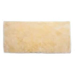 Matratzenauflage Medizinische Bettauflage Lammfell Patchwork MED-BETT-P 70x140cm Reissner Lammfelle gelb 70 cm x 140 cm x 2,5 cm