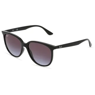 Ray-Ban RB 4378 Damen-Sonnenbrille Vollrand Quadratisch Kunststoff-Gestell, schwarz