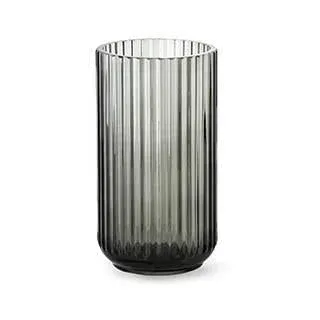 Lyngby Vase Rauchfarbenes Glas, 20 cm
