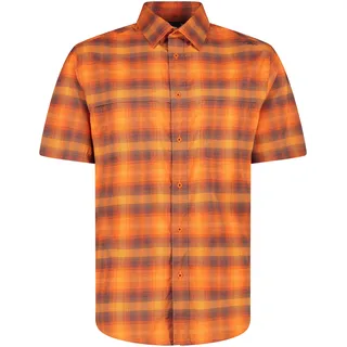 CMP Kurzarmhemd kariert Orange 54