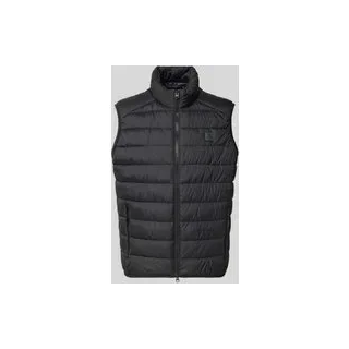 Steppweste mit Stehkragen, Black, XL