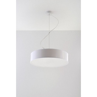 Licht-Erlebnisse Pendelleuchte ATISS, ohne Leuchtmittel, Küchenleuchte Weiß Zylinder modern Esszimmer Hängelampe Lampe weiß