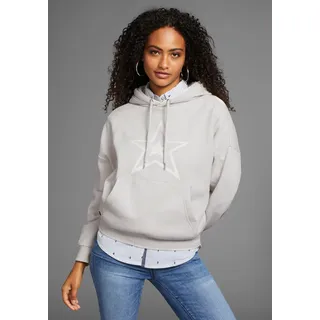 KangaROOS Kapuzensweatshirt Stern-Print Grau 40/42