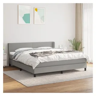 vidaXL Boxspringbett 160 x 200 cm Hellgrau