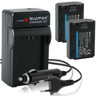 Blumax Set mit Lader für Sony NP-FZ100 6600 2040 mAh Kamera-Akku