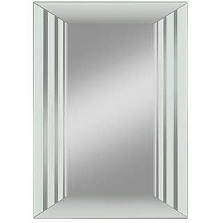 Kristall-Form Siebdruckspiegel Window 25020057 (50 x 70 cm, Anthrazit)