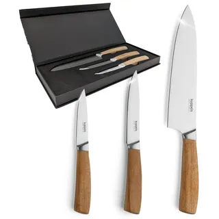 KUPPELS WOOD Messerset 3-tlg. Braun