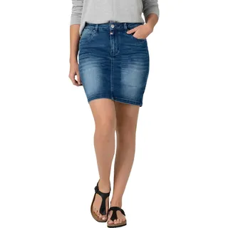 Timezone Damen Marahtz Skirt Rock, Rich Royal Blue Wash, 26W EU - 26W