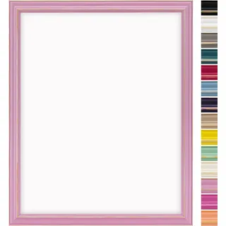 DÖRR Bilderrahmen Boho 50x70 Rosa, Holz, für Fotos, Poster, Urkunden | Bildformat 50x70 cm, bruchsicheres Acrylglas, Vintage, Hoch- & Querformat, Shabby Chic, Holzrahmen, Landhaus, Wechselrahmen