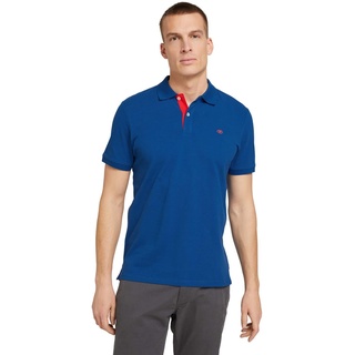 TOM TAILOR Herren Basic Piqué Poloshirt, 11132 - Advanced Blue, S