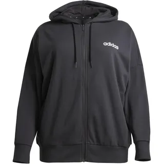adidas Essentials Linear French Terry Kapuzenjacke Black / White 2XS