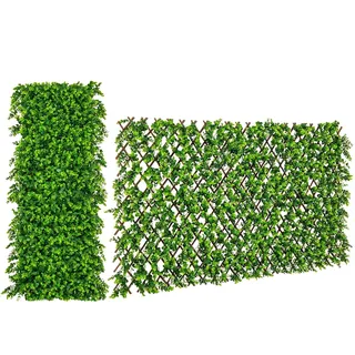 Costway Windschutz 150 x 240 cm Grün Polyester