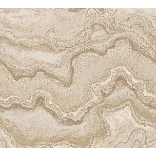 A.S. Création Stories of Life Vliestapete 10 m x 0,64 m 1 St Beige/Gold/Grau 396592