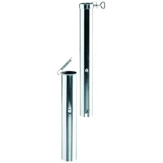 Schneider Bodenhülse Aluminium Grau