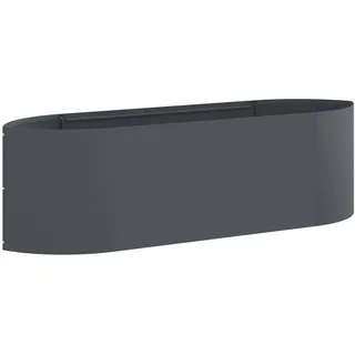 Vidaxl Raised Garden Bed Anthracite 140 X 40x 40 Cm Steel