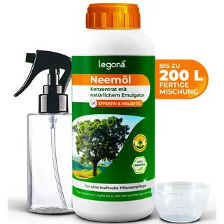 Neemöl-Komplettset mit Emulgator für gesunde Pflanzenpflege [1L]