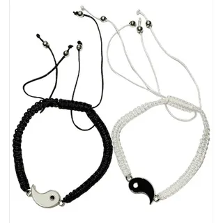 Westernlifestyle Armband Set Balance Duo – Yin & Yang Armband Set Yin Yang – Makramee Armbänder