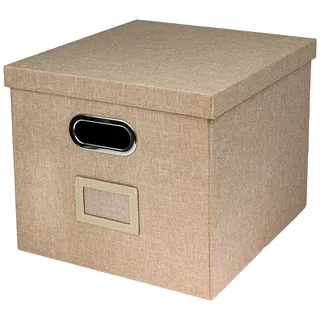 HMF Aufbewahrungsbox 33 x 37,5 x 28 cm 1-tlg. beige