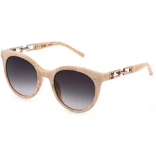 Escada Sesg40-520wa3 52x21x140 Mm Damen-sonnenbrille - Beige Glittery Gold - Smoke Gradient Smoke/CAT3