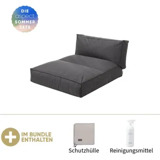 Blomus Outdoor-Bett -STAY- 120 x 190 cm inkl. GRATIS Schutzhülle & Reinigungsmittel Coal
