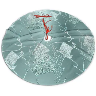 702 Weihnachtsbaum Rock, Weihnachtsbaum-Extravagantes Glitzer-EIS-Blau-Aqua-Grau-Wurfskissen Weihnachtsbaum Rock Matte Tannenbaum Decke Weihnachtsbaumrock Für Weihnachtsdeko Zuhause M