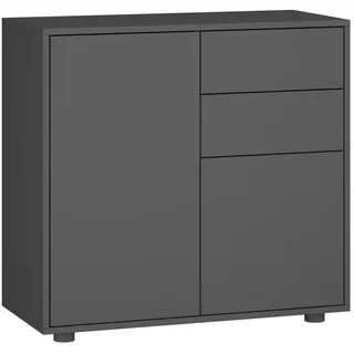 [en.casa] Paarl 74 x 79 x 36 cm Dunkelgrau