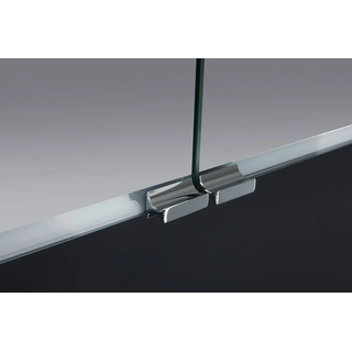 Sprinz Pure-Line Spiegelschrank Einbau mit 1 Tür Anschlag links 50 cm, Badmöbel, PT10500AMAM29EL, alu matt