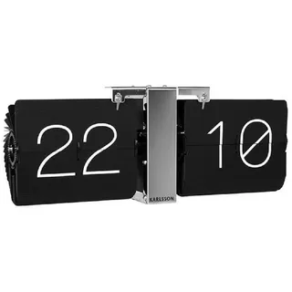 Karlsson Uhr Wand- und Tischuhr No Case Flip Black