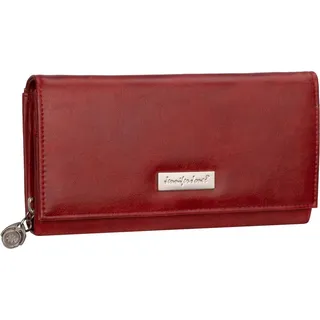 JENNIFER JONES Damen Geldbörse Geldbeutel Brieftasche Portmonee XXL Rot (1109) - Rot