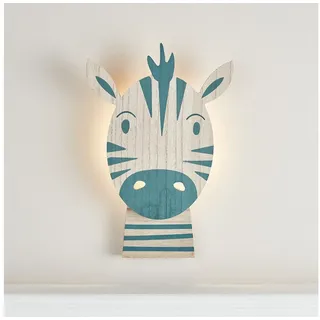 Lights4fun LED Wandleuchte Zebra Wandlampe Kinderzimmer