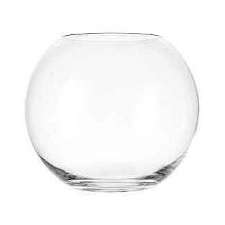 Übergroße Kugelvase 30 cm groß klare Glaskugelvase Kristallglas Vase, mundgeblasen Höhe ca. 25 cm Durchmesser ca. 30 cm, Öffnung Oben ca. 17-18 cm Oberstdorfer Glashütte