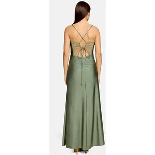 Vera Mont Abendkleid Glitzer-Look Grün 42