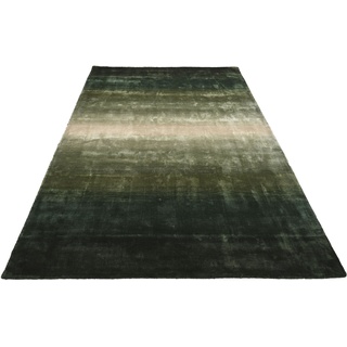 Teppich HOME AFFAIRE "Katalin" Teppiche Gr. B/L: 120 cm x 180 cm, 10 mm, 1 St., grün (dunkelgrün) Esszimmerteppiche Kurzflorteppich in Seiden-Optik, Teppiche aus 100% Viskose, mehrfarbig