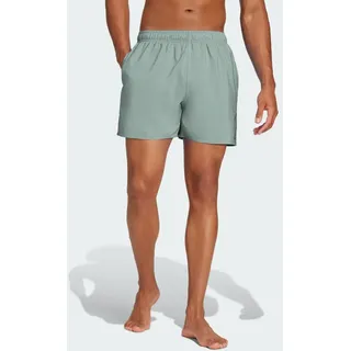 Adidas Solid CLX Short-Length Badeshorts Herren grün