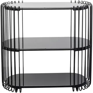 KARE DESIGN Konsolentisch Wire 87649 Glas Schwarz