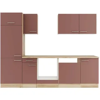 OPTIFIT Küchenzeile Bari 407 270 cm rostrot