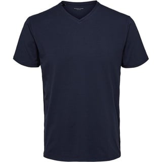 SELECTED HOMME V-Shirt Basic V-Shirt blau XL (52/54)