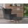 Ohrensessel Telford Mikrofaser 77 x 106 x 92 cm Grau mit Hocker