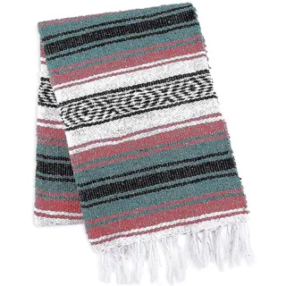 Handgewebte Mexikanische Decken Im Serape-stil, Ideal Für Strand, Camping, Picknicks Und Outdoor-aktivitäten (boho-stil) – 130 X 170 Cm – F