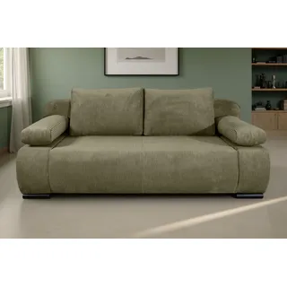 Collection AB Schlafsofa Polyester 2-Sitzer Grün