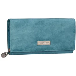 Jennifer Jones Geldbörse JENNIFER JONES Damen Geldbörse Geldbeutel Brieftasche Portmonee XXL, Damen Geldbörse klappbar mit Reißverschluss Portemonnaie Geldbeutel blau