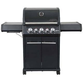 PROREGAL® Gasgrill Gasgrill S-318 Blackline mit 3 Hauptbrenner + 3-teiliges Zubehörpaket