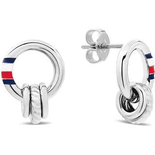 Tommy Hilfiger Damen-Ohrhänger, silberfarben