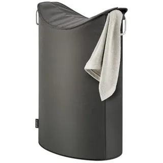 blomus Wäschetonne Wäschesammler FRISCO, Wäschekorb, im chicen Design, Höhe ca. 67 cm (1 St), praktischer Aufbewahrungshelfer, Fassungsvermögen ca. 65 Liter grau