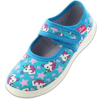 Beck M dchen Unicorn Slipper, Türkis, 27 EU