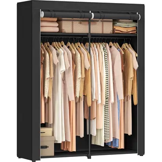 Songmics Kleiderschrank 2-tlg  schwarz