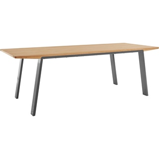 Esstisch OTTO PRODUCTS "Flemming" Tische Gr. H: 75 cm, beige (natur) Esstisch Holz-Esstische Rechteckige Esstische rechteckig aus teilmassiver Holzverarbeitung, in unterschiedlichen Breiten