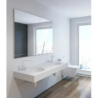 Henneke Doppelwaschtisch Corian® mit Becken Vale rund, Fugenlos aus Mineralwerkstoff 140 cm